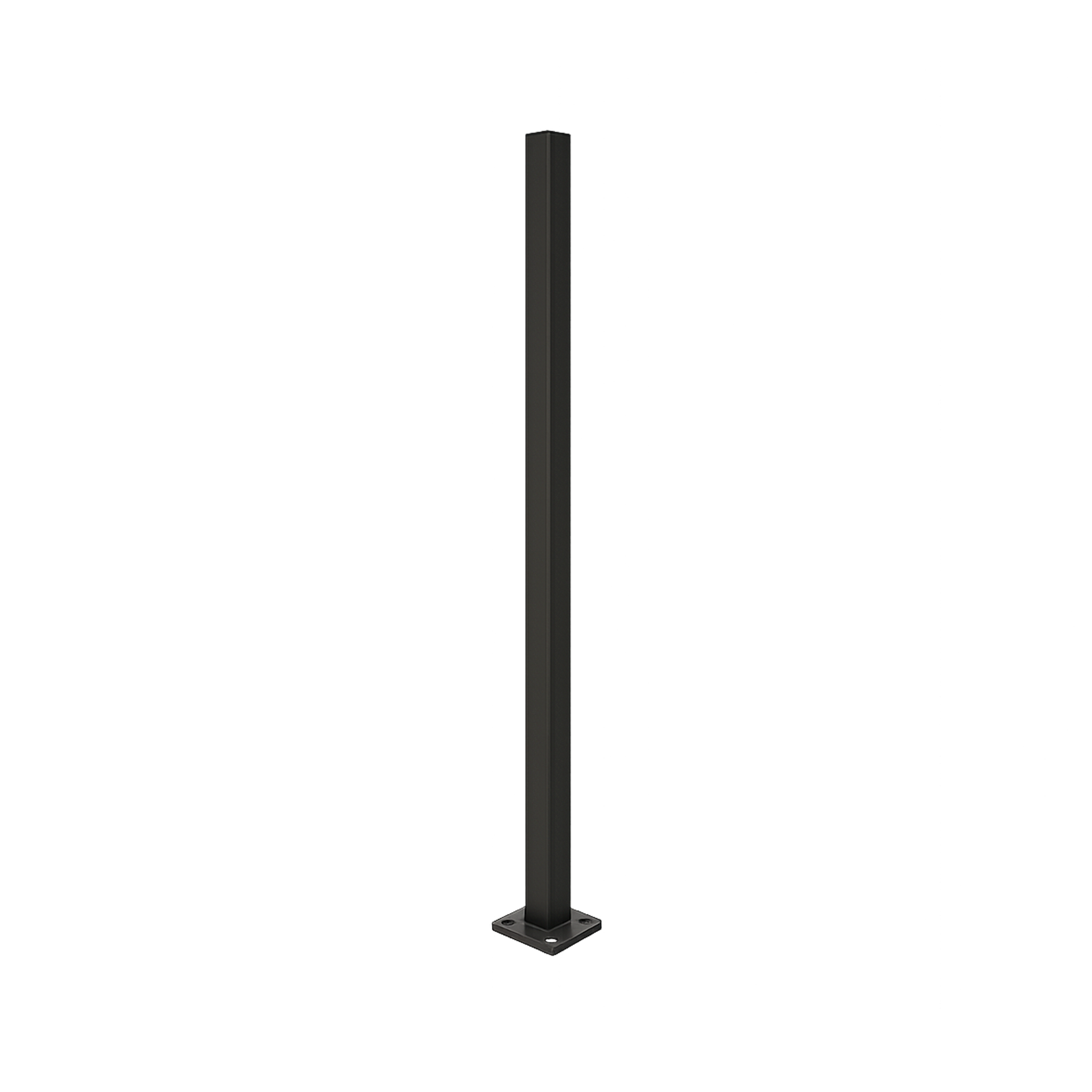 Square Straight Steel Pole