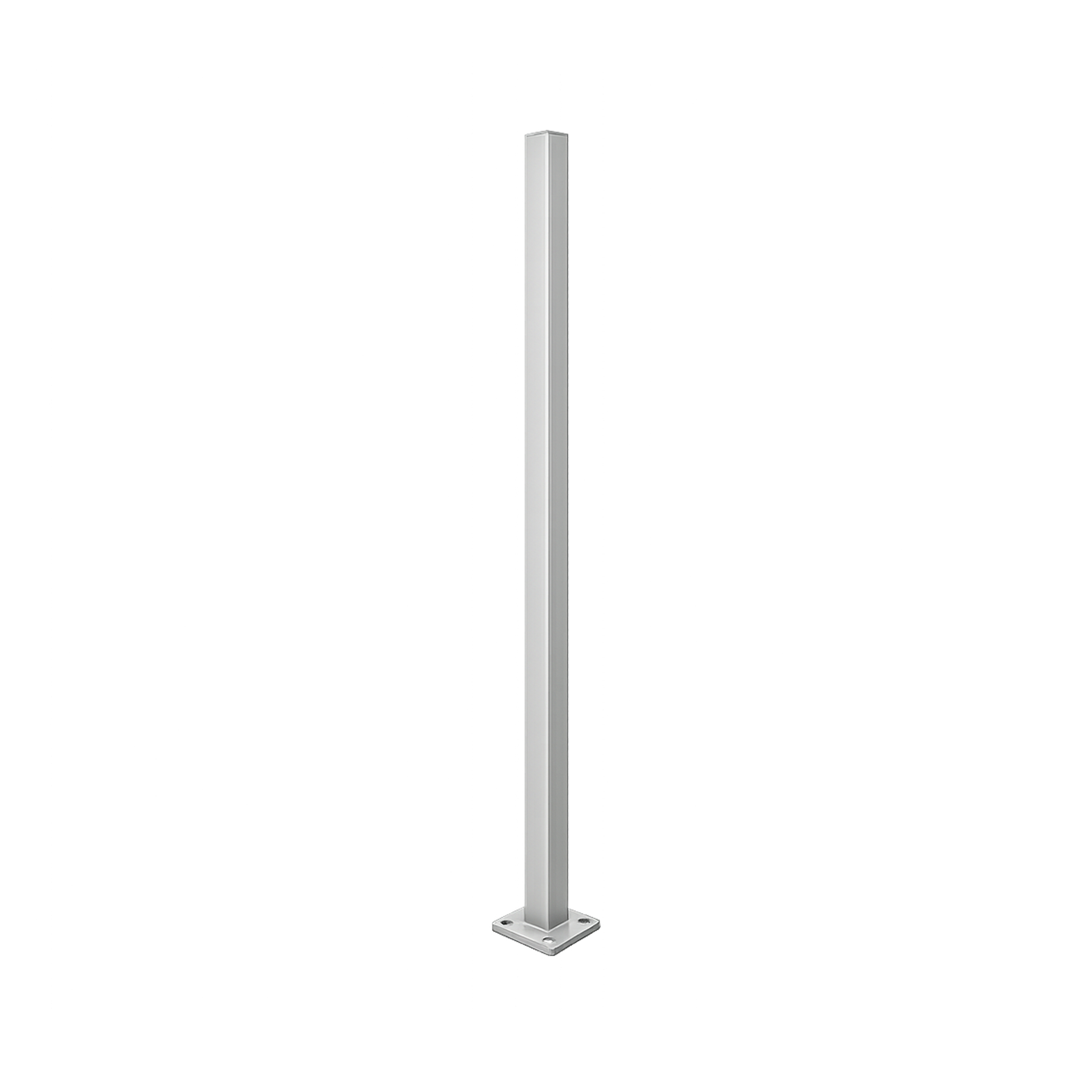 Square Straight Steel Pole