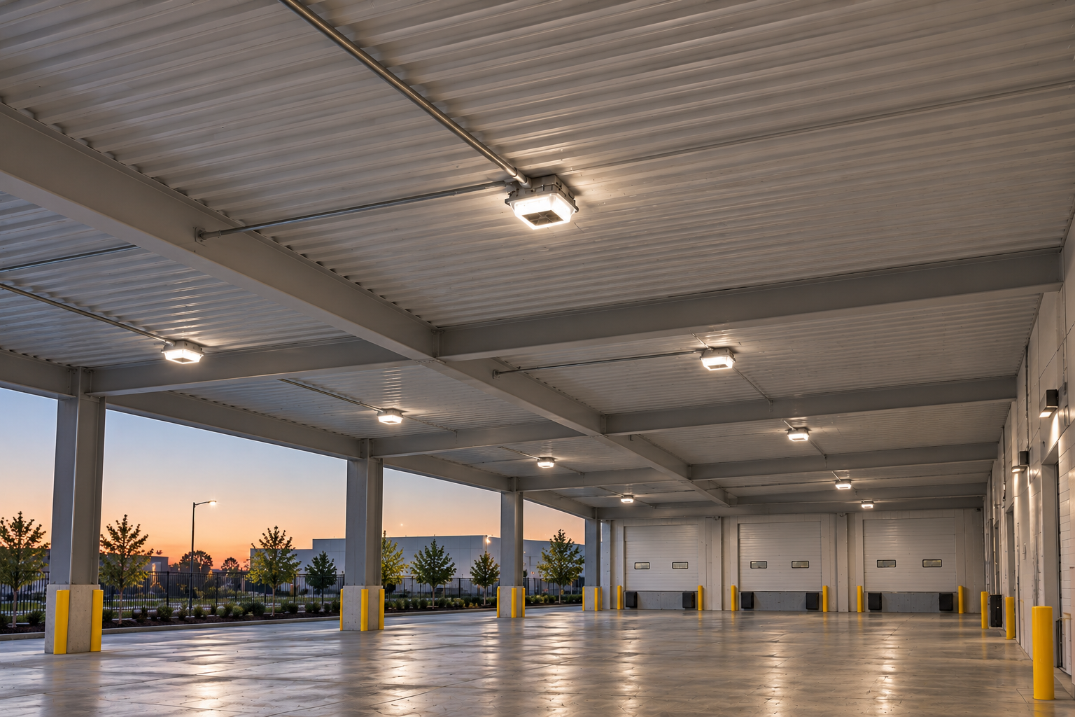 Adjustable Canopy Installed along a ceiling