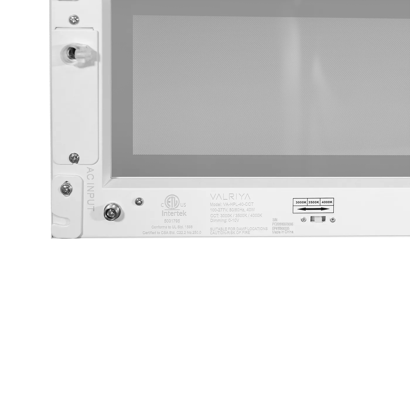 Hanging panel light switches