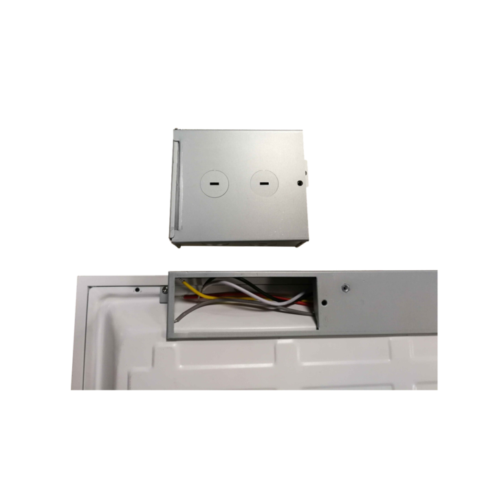 Adjustable Backlit LED Panel - Rear side of 2x2, External Junction Box